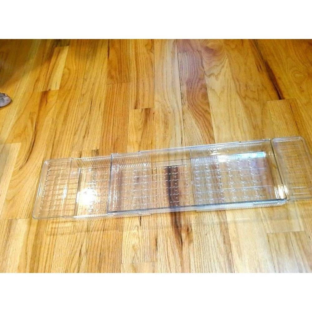 Expandable Bathtub Tray, Clear Plastic, BRAND NEW IN BOX - Picture 2 of 3